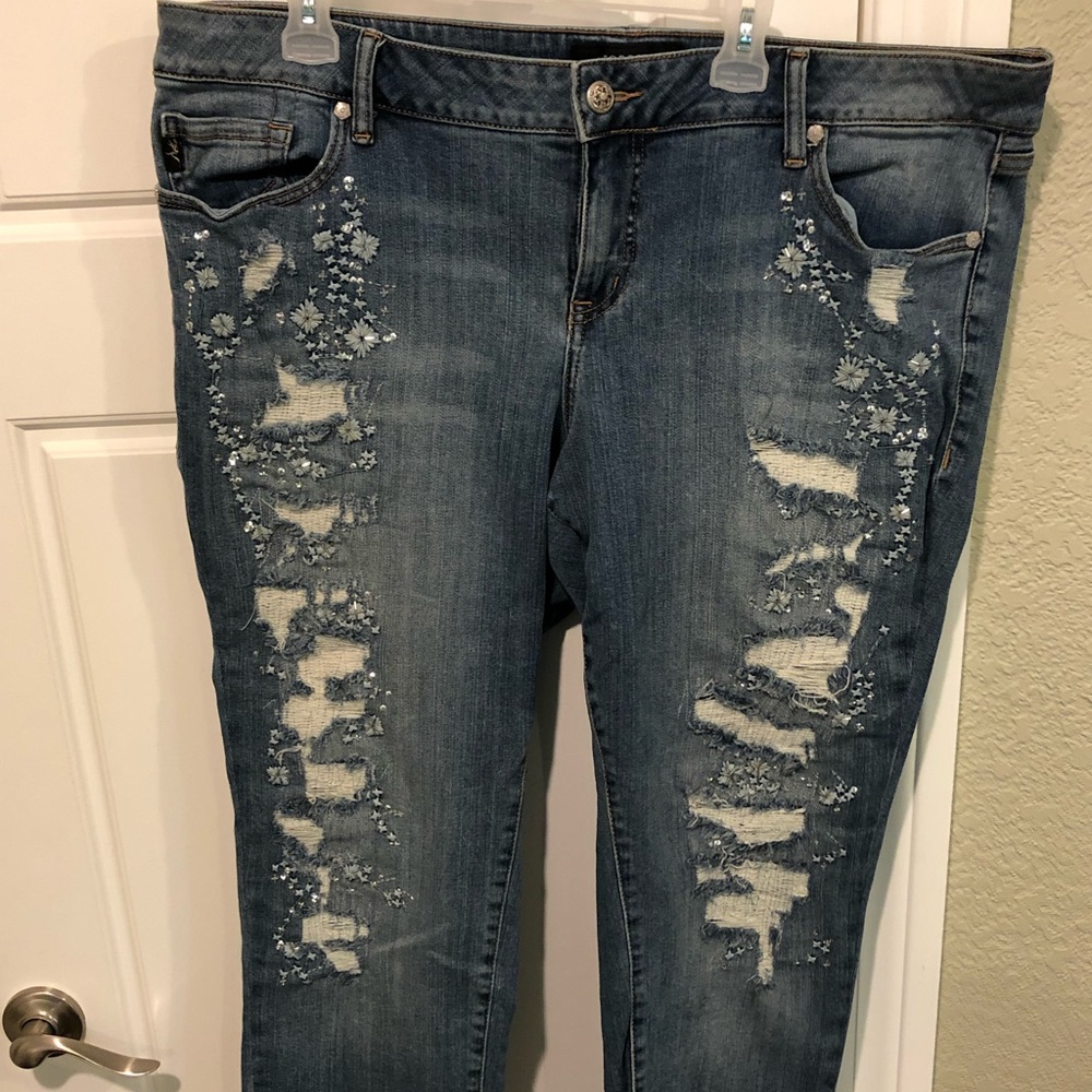 Torrid Embroidered Jeans